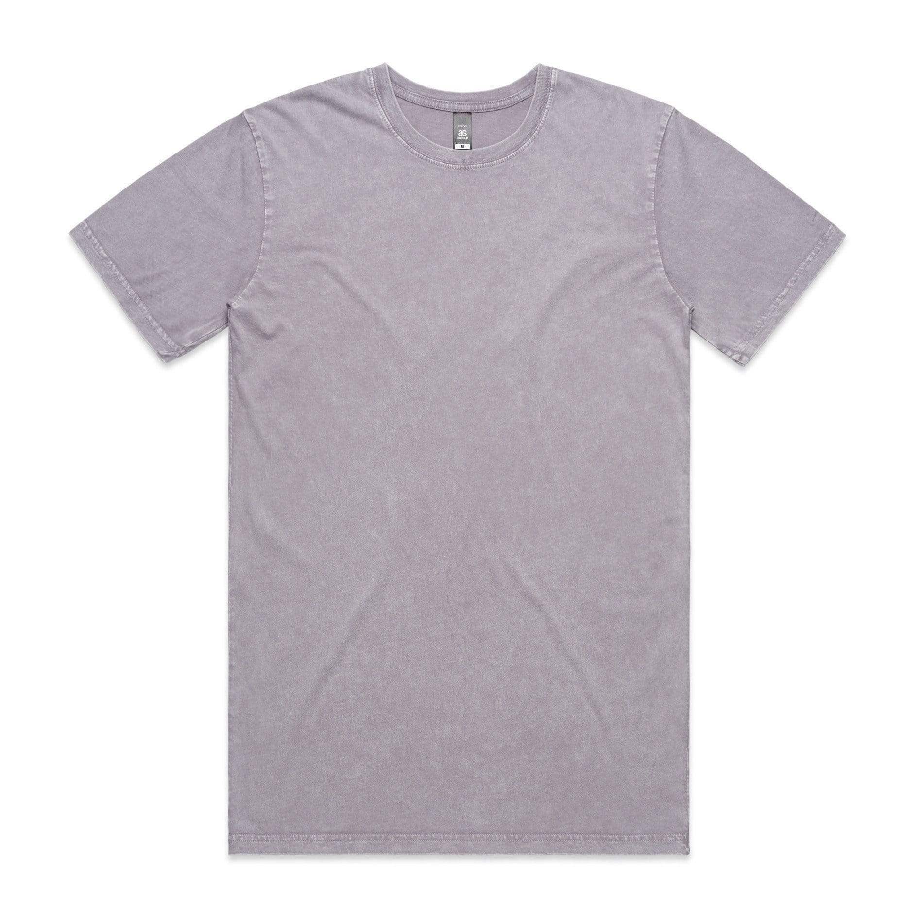 As Colour Men's stone wash staple tee 5040 Casual Wear As Colour ORCHID STONE SML 
